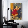 thumbnail image 3 of Fernando Botero Couple Dancing Paintings Wall Art Poster Canvas Wall Art Poster Decorative Bedroom Modern Home Print Picture Artworks Posters 20x30inch(50x75cm), 3 of 6