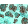 thumbnail image 1 of Ahgly Company Indoor Rectangle Abstract Turquoise Blue Contemporary Area Rugs, 7' x 9', 1 of 4