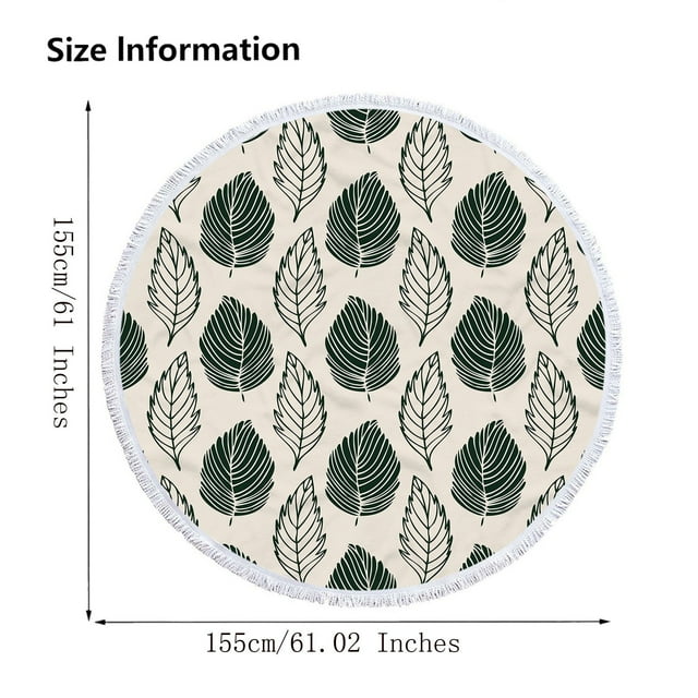 Yhmxh Microfiber Beach Towel Round Printed Microfiber Beach Towel Super Colorful Bath Towel Sandproof Beach Blanket Beach Mat Multi-Purpose Towel For Travel Swimming Pool Machine Washable