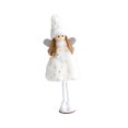 thumbnail image 1 of Decoración navideña Muñeca de pie Coleccionable Recuerdo Decorativo Tradicional Blanco, 1 of 9