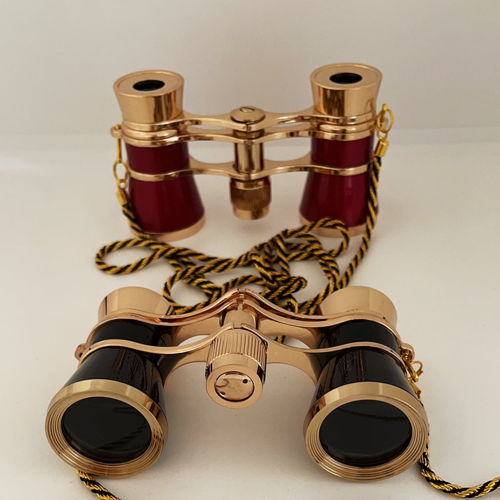 ZPAQI Opera Glasses Binoculars 3X25 Theater Glasses Mini Binocular Compact Lightweight with Chain Adults Kids Women in Concert