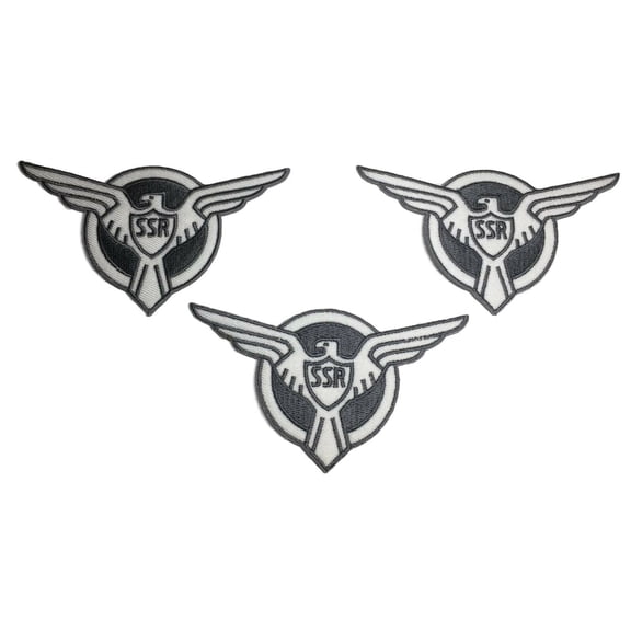 Agent Carter SSR 4" Wide Embroidered Iron On Patch Set of 3 Patches