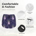 thumbnail image 4 of Salouo Lavender Flowers Print Women's 2 in 1 Running Shorts Double-Layer Shorts Athletic Workout Gym Yoga Shorts Running Shorts for Women-Medium, 4 of 7