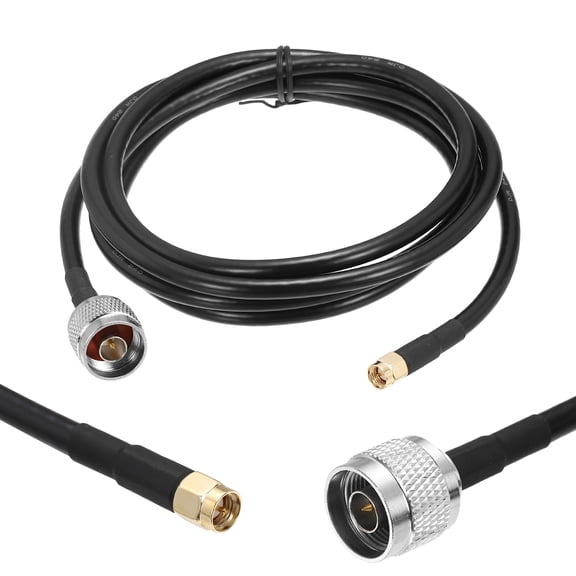 Uxcell KMR/LMR240 Coaxial Extension Cable, 50ohm 25Ft SMA Male to SMA Female RF Low-Loss Coaxial Cable Antenna Extension with Connector for 3G 4G 5G LTE Ham WiFi GPS RF Radio Use
