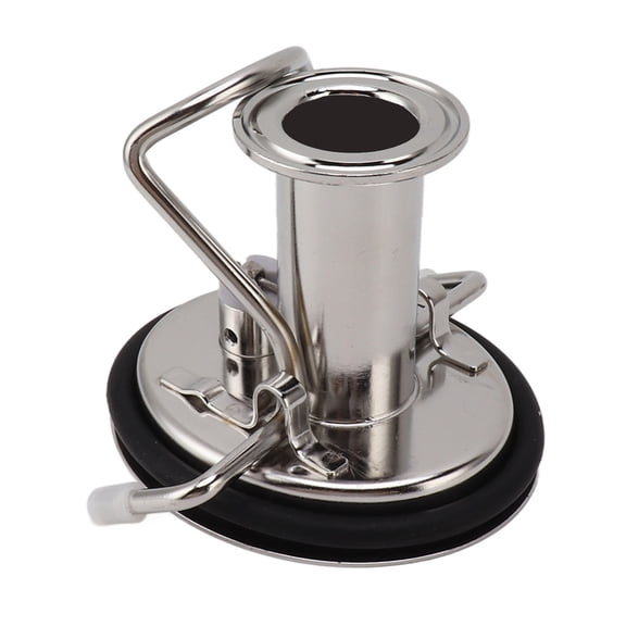 Yajisi Stainless Steel Beer Keg Lid, Carbonation Keg Lid with 1.5in 3 Clamp Ring for Homebrewing, 7.09 x 5.91 x 3.94 in