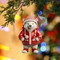 2023 New Cute Polar Bear Christmas Scene Decoration Christmas Hanger