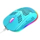 thumbnail image 2 of Matsuzay Ratón para videojuegos M8, ligero, RGB, 6400DPI, ergonómico, tipo panal, para ordenador, Gamer, con cable USB para 7/8/10 Juegos de teclado y mouse para computadora Azul, 2 of 6