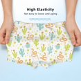 thumbnail image 3 of Yiaed Snake And Cactus Print Boys' Boxer Briefs Cotton Casual Stretch Comfort Boys Boxers - Kids Boxer Briefs Underwear for Boys (6-18)-X-Small, 3 of 5