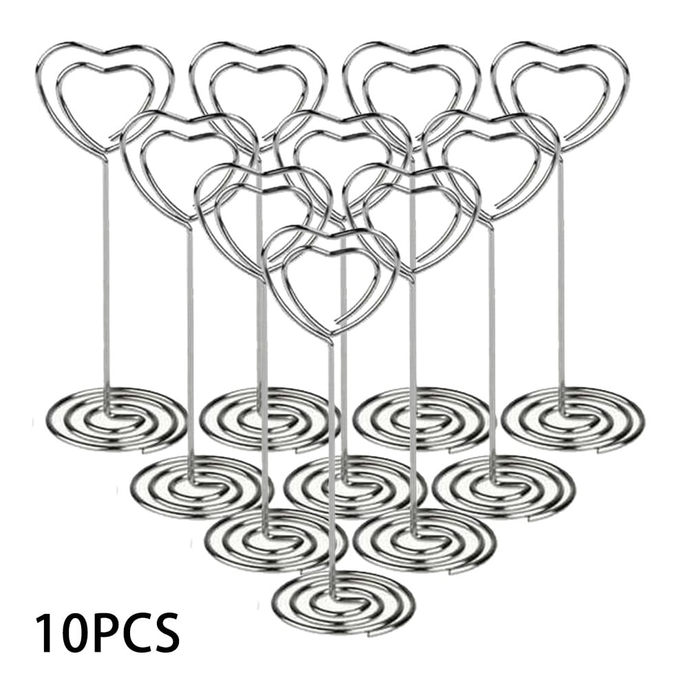 Ruibeauty 10Pcs 3.4" Tall Place Card Holders Table Number Stand Table