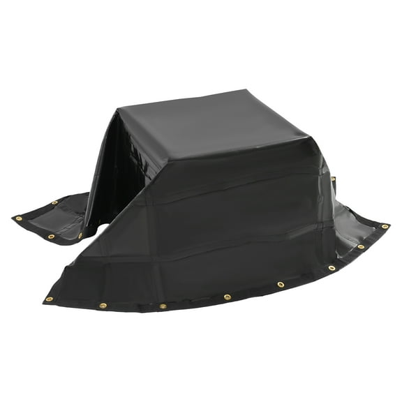 D-shaped Rings Cargo Tarpaulin, Heavy Duty Truck Tarpaulin, Black Waterproof Truck Tarpaulin Warehouses, Truck Beds, Storage Yards.