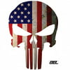 Large Punisher Skull American Flag Patriotic Auto Car Decal Bumper Sticker Vinyl For Truck RV SUV Boat Window Support US Military Marines Navy Seal Army -