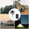 thumbnail image 3 of Solar Power Fan for Home Camping Outdoor Fishing Use with Stretchable Stand Monocrystalline Silicon Solar Panel Fan, 3 of 8