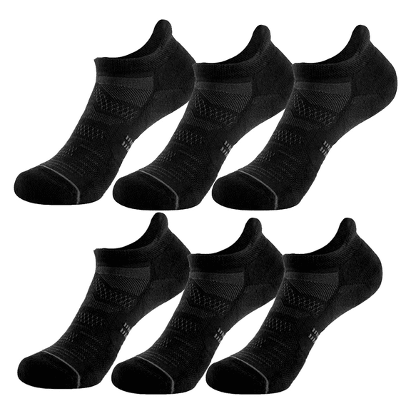 6 Pack Women's Ankle Running Socks Cushioned Low Cut Tab Athletic Socks