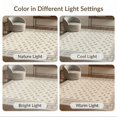 thumbnail image 7 of ODIKA 3'x5' Ultra-Soft Throw Mat, Plush Large Abstract Geometric Arch Neutral Minimalist Farmhouse None Washable, Bare feet friendly, Easy Care Indoor rug for Bedside, Vanity, 7 of 7