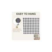 DecMode 40 x 40 Gold Geometric Wall Mirror with Grid Pattern