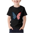 thumbnail image 6 of FAVIPT Teen Girl 4th of July Tops Summer 250 Years Boys American Flag Shirt Red White Blue Tshirt Independence Day Tee Black,10-11Years, 6 of 6