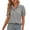 Black, variant on Women's Plaid Puff Sleeve Summer Top | V Neck Button Up Shirt Blouse for Work Casual