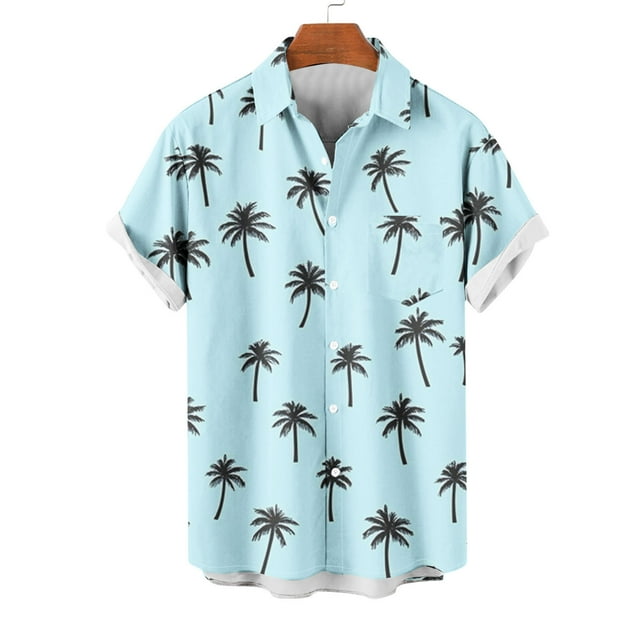 Styesk T-Shirts pour Hommes Col Décontracté Imprimé Manches Courtes Cardigan Mode avec Poche