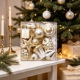 thumbnail image 2 of SHENGXINY Christmas Balls, Multi-Texture Assorted Shape Shatterproof Christmas Tree Ornaments for Tree Mantel Christmas Decorations, 2 of 5