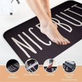 thumbnail image 4 of Bostanza "Nice Butt" Black Super Absorbent Quick Dry Bath Mat 44X69Cm, 4 of 4