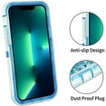 thumbnail image 6 of Entronix Heavy Duty Liquid Glitter Case for iPhone 12/12 Pro, Shockproof Soft TPU Cover Blue, 6 of 10