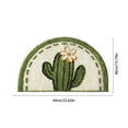 thumbnail image 3 of AuroraX Non-Slip Backing Bath Mug Rug Thick Absorbent Cute Bathroom Mat Rug 15x23 Inch Art Deco Semi-Circular, 3 of 7