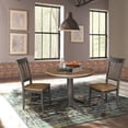 thumbnail image 3 of 36" Round Wood Table With 2 San Remo Chairs in Hickory/Washed Coal - 3 Piece Set, 3 of 8