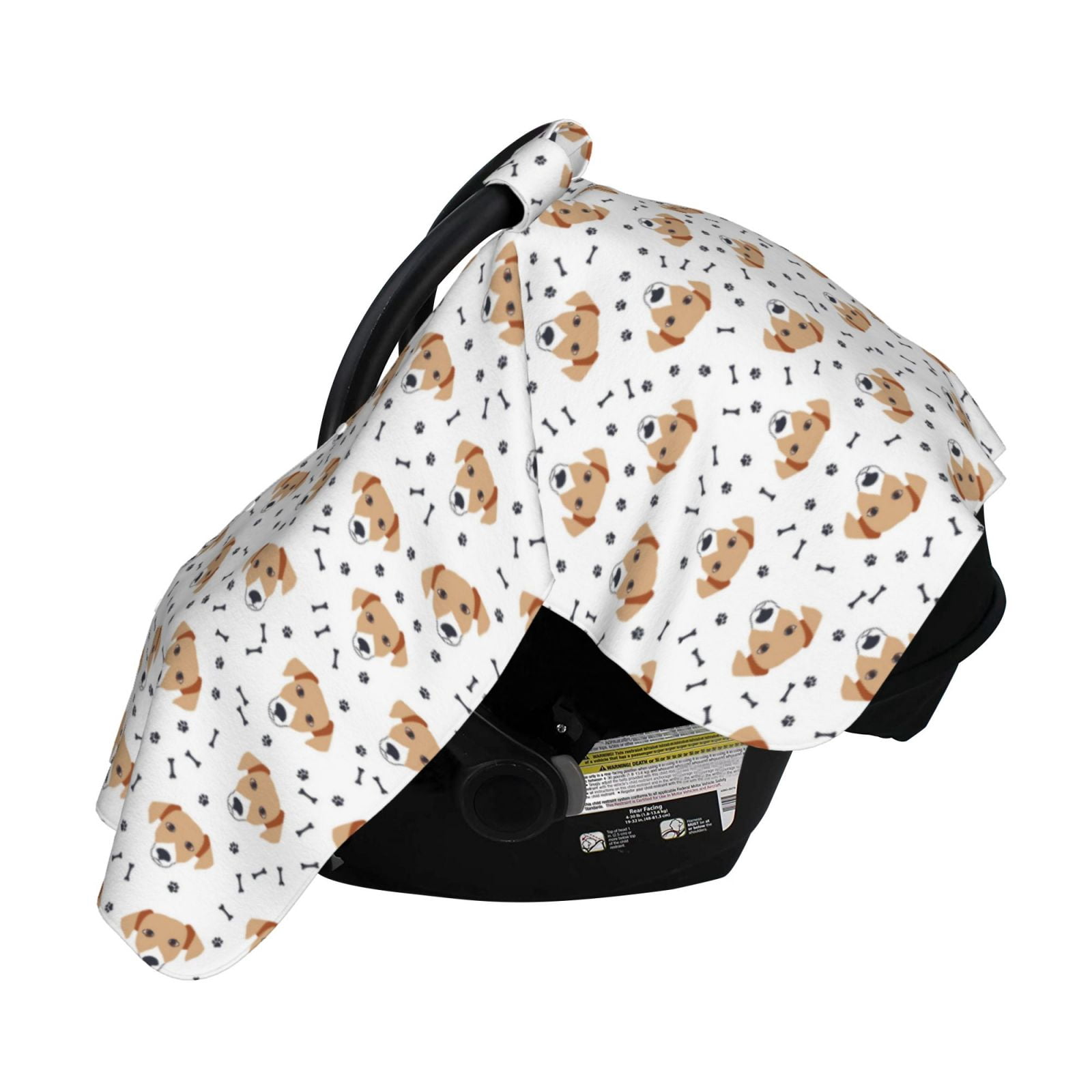 Naloa Labrador Retriever Dog Baby Car Seat Cover, Breathable Baby Carrier Cover, Multiuse Baby Carrier Cover & Nursing Breastfeeding Cover