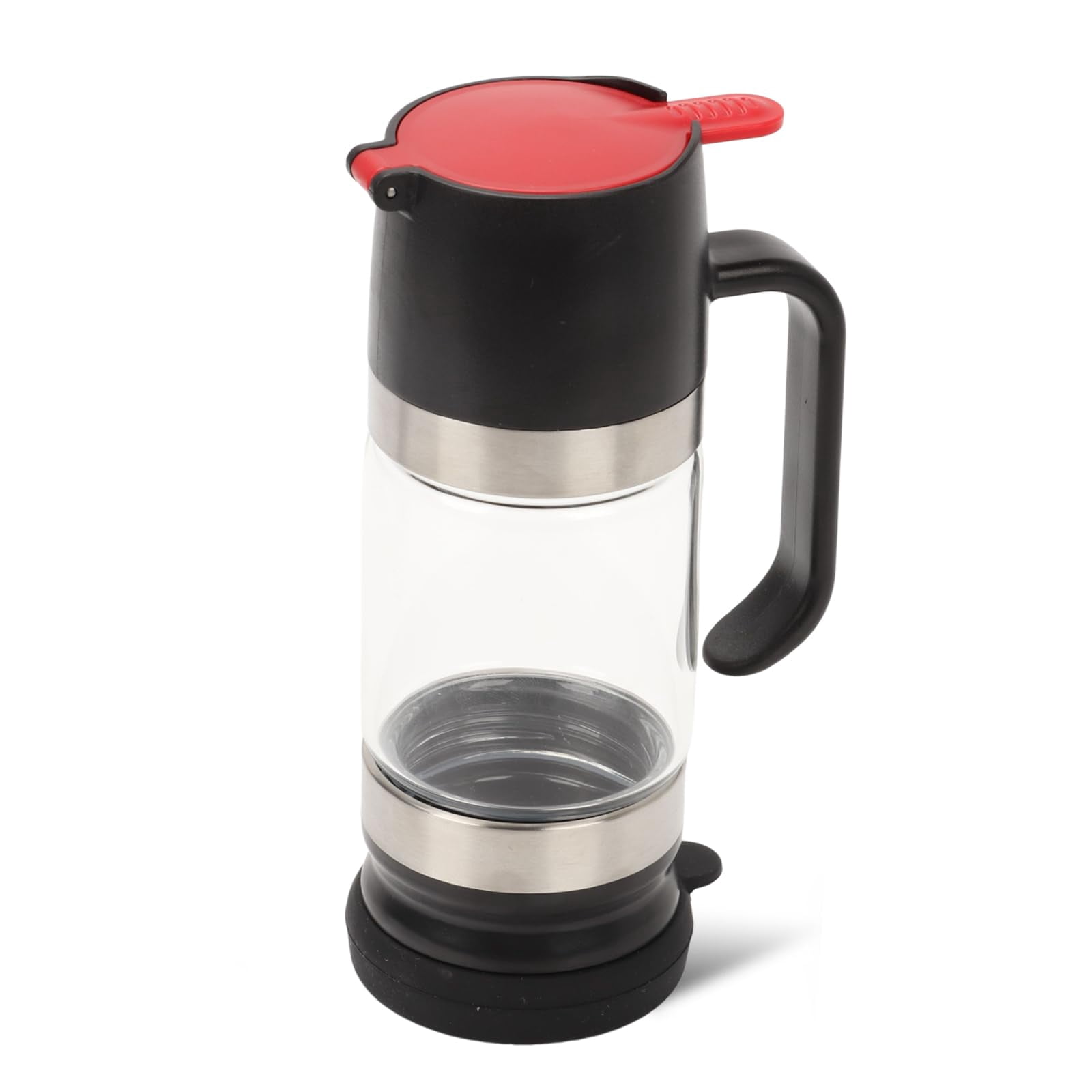 Honey Dispenser No Drip with Base, 11.83OZ Glass Honey Jar pot with Handle, Syrup Dispenser for Coffee or Tea, Mess Free Honey Dispenser for Honey and Syrup, Honey Container