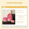 thumbnail image 5 of Ticikt 3 In 1 Ice Cream Print Backpack Set, Large Capacity Casual Daypack with Crossbody Bag and Pencil Pouch, 5 of 5