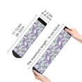 thumbnail image 4 of Pofeuu Lavender Flowers Print 30cm Socks, Adult Running Hiking Socks for Youth and Adult, 4 of 7