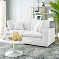 thumbnail image 4 of Modway Commix Down Filled Overstuffed Performance Velvet Loveseat in White, 4 of 9
