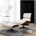 thumbnail image 1 of East Lounge Chair II and ottoman in White Color, 1 of 2