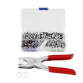 thumbnail image 1 of Oubit Press Studs,120 Sets Mix Colors Fastenerswith Pliers Prong Snap Dependable Performance, 1 of 9