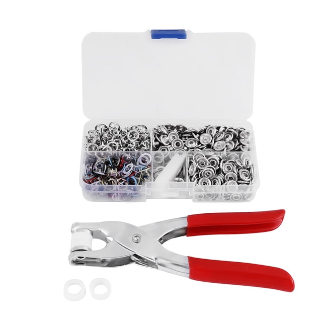 Oubit Press Studs,120 Sets Mix Colors Fastenerswith Pliers Prong Snap Dependable Performance