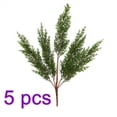 thumbnail image 1 of 5 pcs 52cm 5 forks high quality plastic wire simulation cypress tree leaf Home Christmas Decoration, 1 of 18