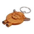 thumbnail image 3 of Anillo Highland Cow Llavero Bambú Animal Llavero Adorable Vaca Llavero Para DIY Bolsa Accesorios Regalo, 3 of 7
