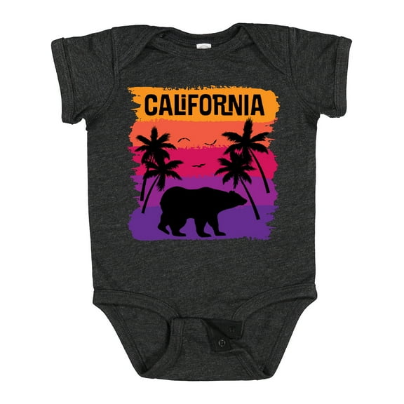 Inktastic California Sunset Vacation Beach Girls Baby Bodysuit