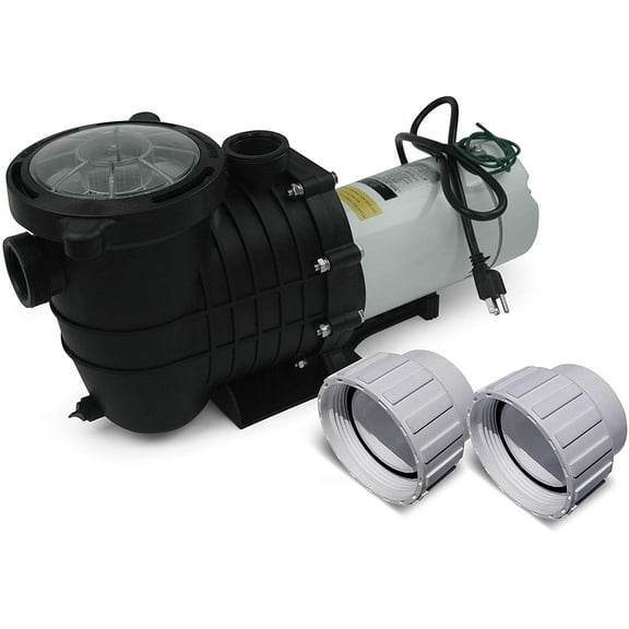 White Label In-Ground Pool Pump - 110-120V/220-240V, 1.5HP, 110GPM, Wall Plug
