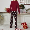 thumbnail image 6 of CONZONE Womens Pajamas Sets 2 Peice Pjs Set Long Sleeve Sleepwear Tops Long Pants Xmas Graphic Soft Fall Winter Nightwear Loungewear for Lady, 6 of 9