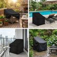 thumbnail image 6 of Seralis Outdoor Chair Covers 28"x30"x32" Black Patio Chair Cover 420D Heavy Duty Waterproof 2 Pack, 6 of 11