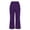 Purple, variant on Enjoytime Flare Crop Pants for Women Casual Summer Elastic Waisted Dressy Trousers with Pockets Casual Pockets Business Workwear Capri Pants for Women