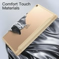 thumbnail image 4 of JETech Matte Case for iPad 9/8/7 (10.2-Inch, 2021/2020/2019 Model, 9th/8th/7th Generation) with Pencil Holder, Frosted Translucent Back Slim Stand Protective Tablet Cover (Gold), 4 of 7