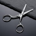 thumbnail image 4 of Tijeras de seguridad para recortar vello de nariz redondeada, multiusos, con punta redonda, para vello facial, cejas, barba y bigote., 4 of 7