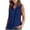 Navy Shirts for Women, variant on Pxxlle Womens Button Down Shirts Dressy Casual Lapel Sleeveless Tank Tops Solid Color Cotton Linen Clothes for Summer White L