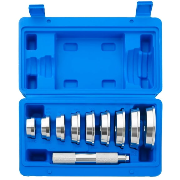 Bearing Press Kit: Universal 10pc Race & Seal Bushing Driver Set for Bearing Installation