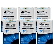 6 Pack - Bausch & Lomb Muro 128 Sodium Chloride Ointment 5% Twin Pack 1/8 Oz Each