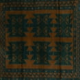 thumbnail image 1 of Ahgly Company Indoor Square Persian Turquoise Blue Traditional Area Rugs, 8' Square, 1 of 4