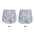 thumbnail image 4 of Disketp Rose Flowers Print Women's Shorts Workout Shorts for Athletic Gym Running Shorts with Phone Pockets Medium, 4 of 8