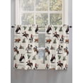thumbnail image 5 of Western Cowboys Living Room Curtains 2 Panel, Beige Vintage Country Cactus Cafe Window Treatment, Farmhouse Bedroom Bathroom Kitchen Curtains Drapes 104"x54", 5 of 6